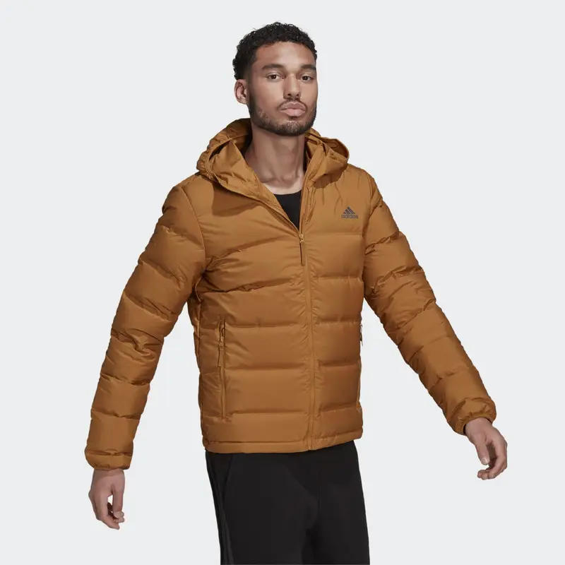 Giacca imbottita Helionic Hooded | Adidas Marrone