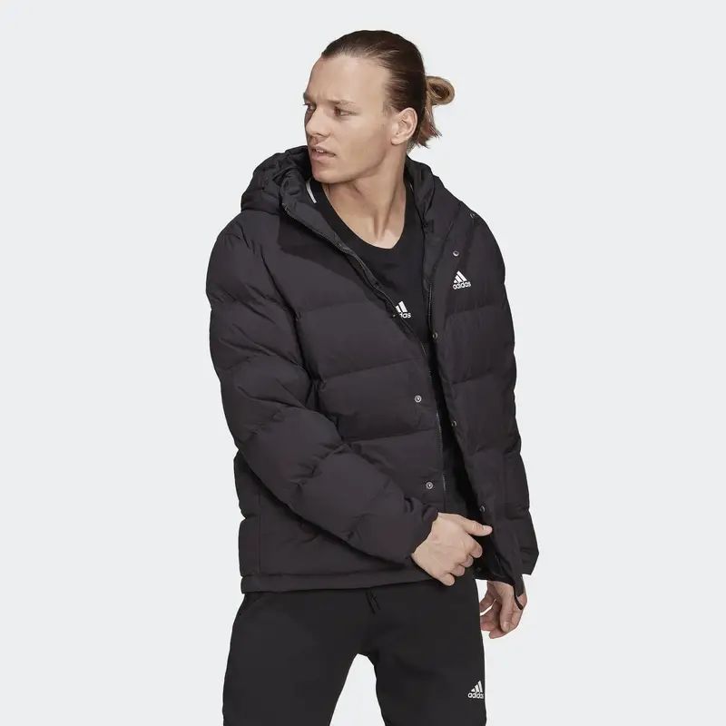 Giacca imbottita Helionic Hooded | Adidas Nero