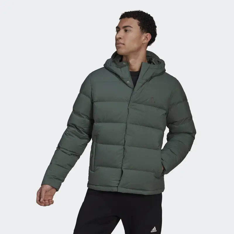 Giacca imbottita Helionic Hooded | Adidas Verde