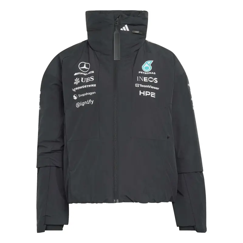 Adidas Giacca impermeabile donna Mercedes AMG Petronas Formula 1 Team Engineers Noir