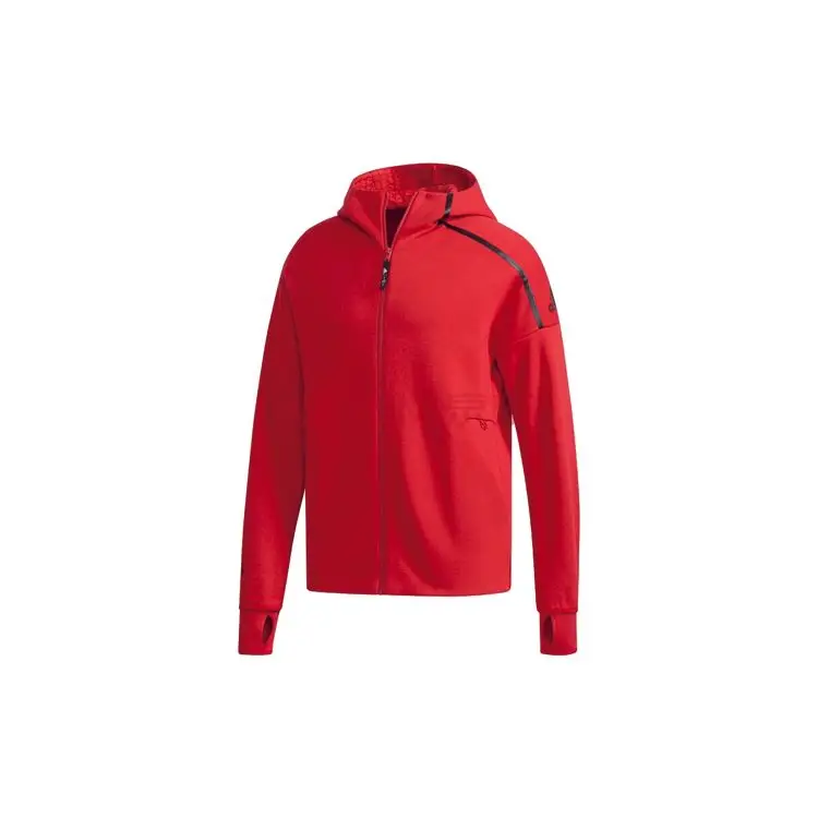 Adidas Giacca in Maglia Sportiva Uomo Capispalla Rosso EA2105