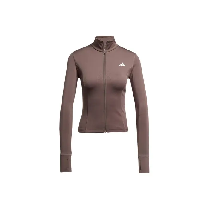 Giacca Sportiva Slim Adidas Optime Essentials Asciugatura Rapida Collo Semi-Alto Donna Giacca JW2802 S