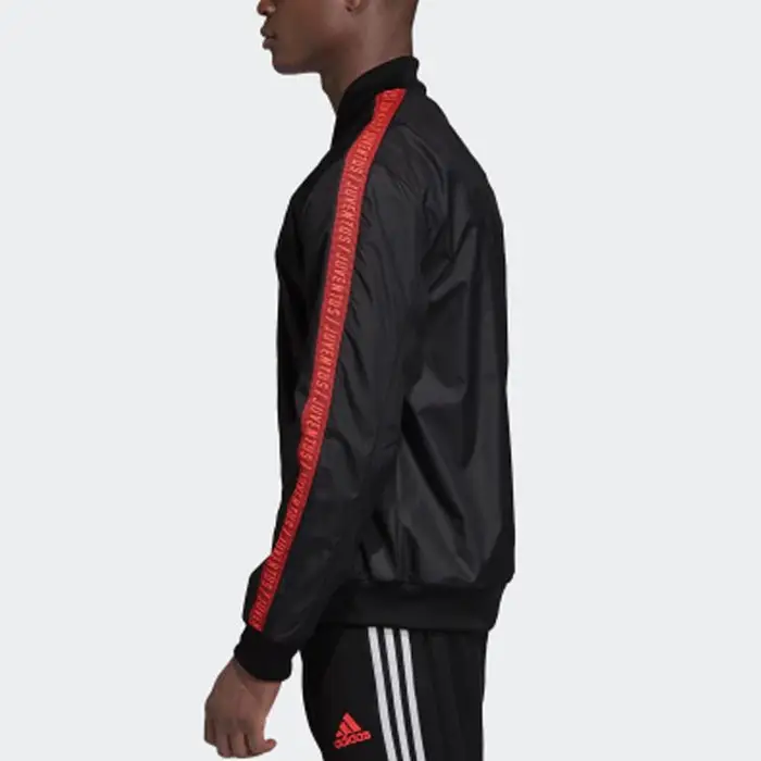 Adidas Giacche Uomo Nere Collo Alto Moderato Pilota
