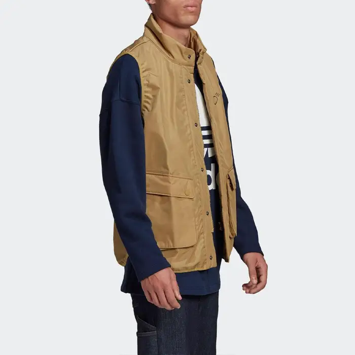 Gilet gonfiabile adidas x Human Made Kaki Uomo Capispalla Beige GM4184 M miniatura 5