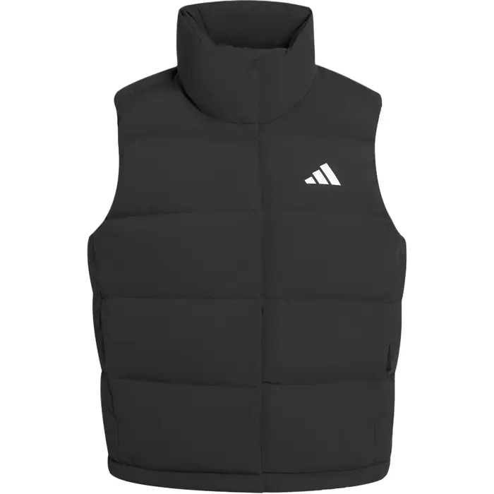 Gilet Imbottito Senza Maniche Adidas Logo Antivento Caldo Piuma d Anatra Outdoor Casual Gilet Imbottiti Donna Nero KH3973 S