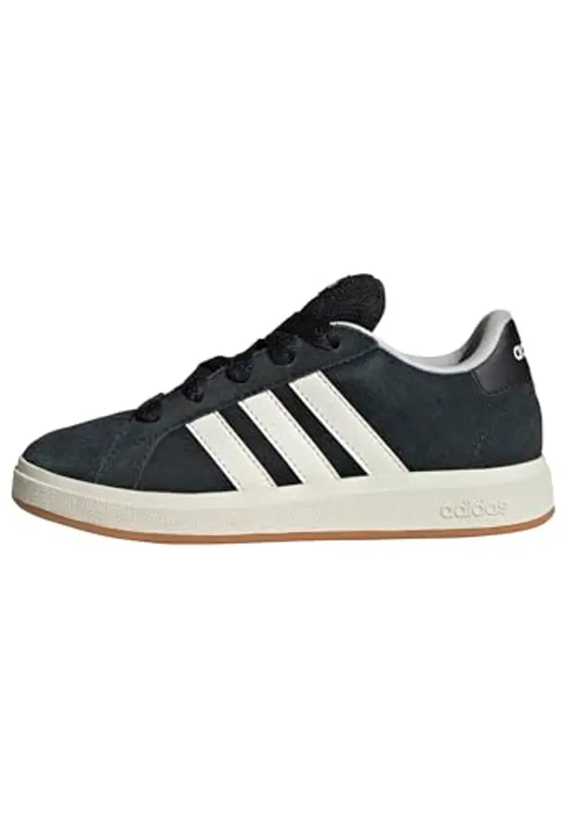 adidas Grand Court 00s Shoes Kids, Scarpe, Core Black/off White/Gum, 28 EU