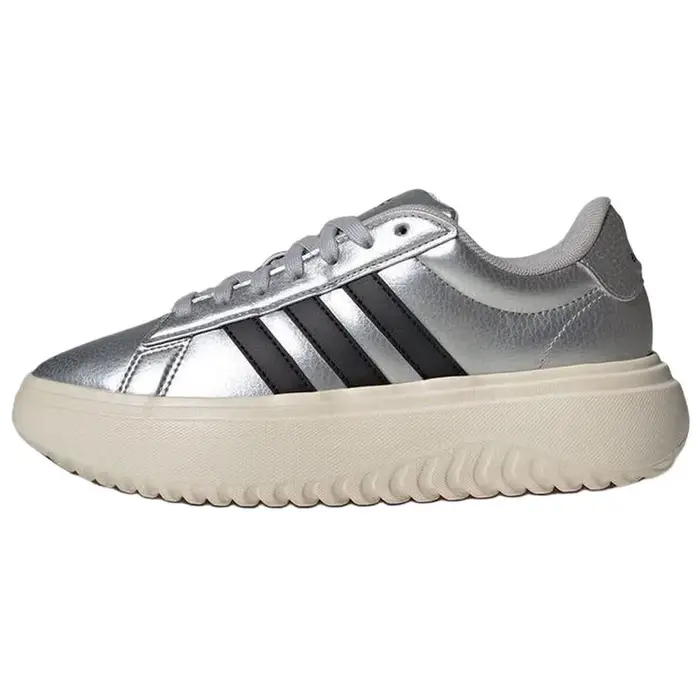 Grand Court Platform Sneakers Lifestyle Comode Versatili Basse da Donna Argento IH9110 40