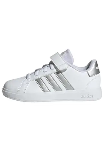 adidas Grand Court, Sneakers, Bianco (Ftwr White/Matte Silver/Matte Silver), 29 EU
