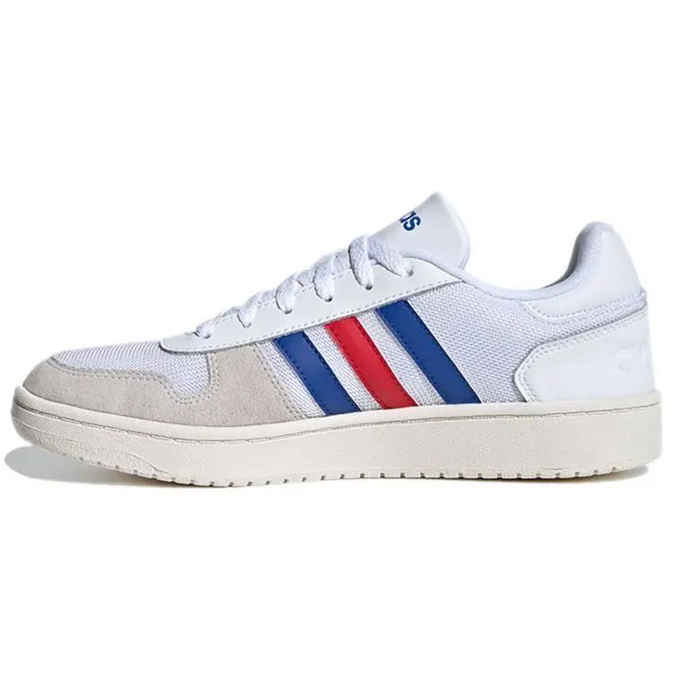 Adidas Hoops 2 0 Bianco Blu Rosso Scarpe da Ginnastica da Uomo Bianco Nuvola Blu Collegiale Scarlatto FW8250 41⅓