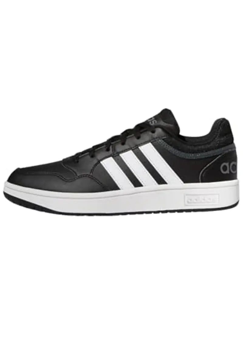 adidas Hoops 3.0 Low Classic Vintage Shoes, Sneakers Uomo, Core Black Cloud White Grey Six, 42 EU
