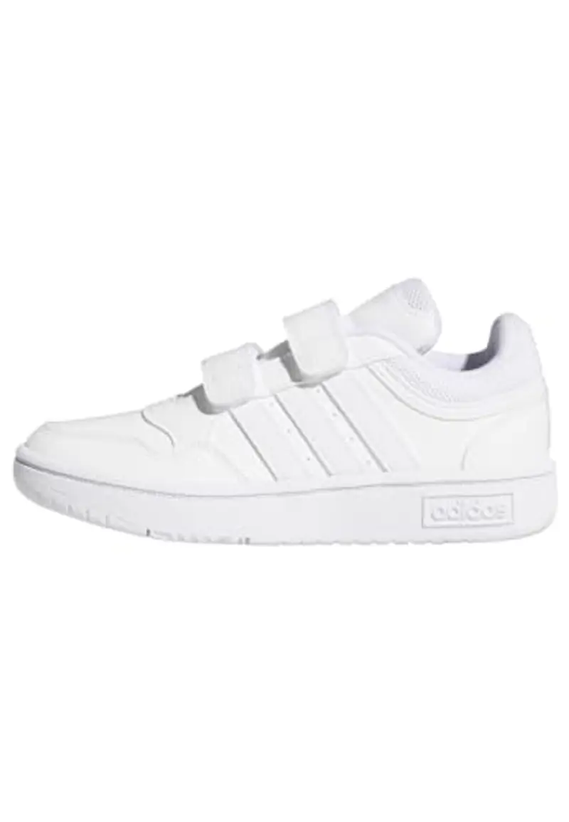 adidas Hoops Lifestyle Basketball Hook-And-Loop Shoes, Scarpe, Cloud White/Cloud White/Cloud White, 31 EU