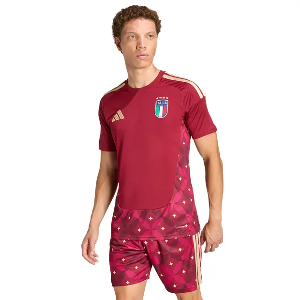 Adidas Italy 26 Home Goalkeeper Jersey Uomo - Maglie/Repliche Rosso - Mesh Red