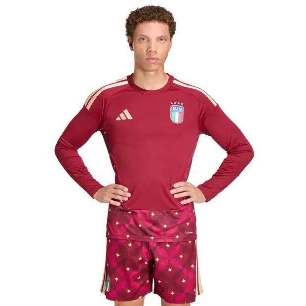 Adidas Italy 26 Home Goalkeeper Jersey Uomo - Maglie/Repliche Rosso - Mesh Red