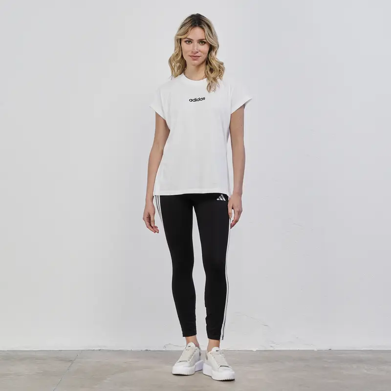 ADIDAS Leggins neri sportivi da donna con bande laterali a contrasto