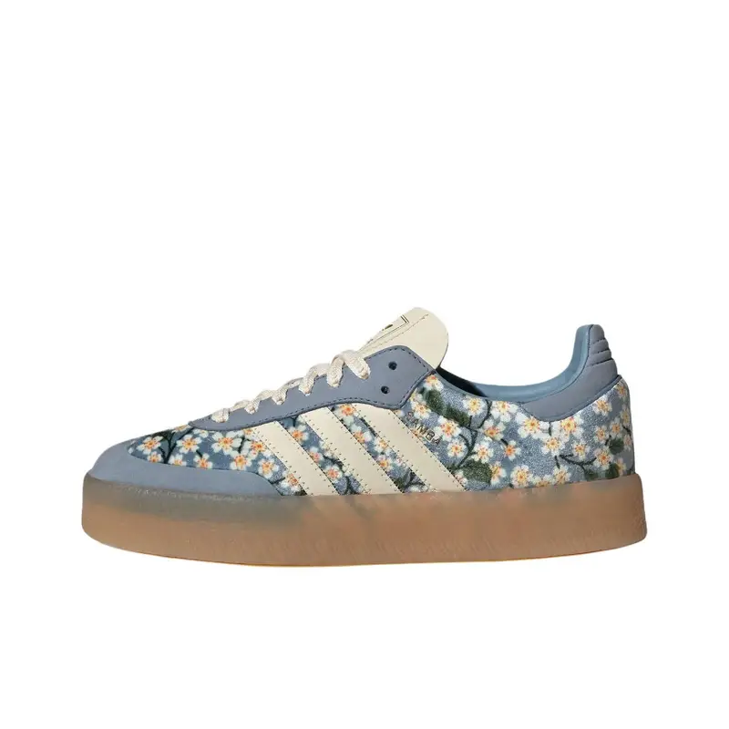 Adidas Liberty London x Sambae Blu Crema Bianco Sneakers da Donna Oro-Metallizzato JQ6046 37⅓