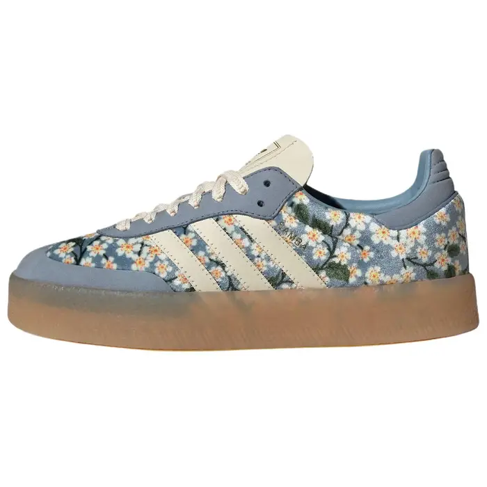 Liberty London X Adidas Scarpe da Ginnastica da Donna Sambae Blu Panna Bianco JQ6046 37⅓