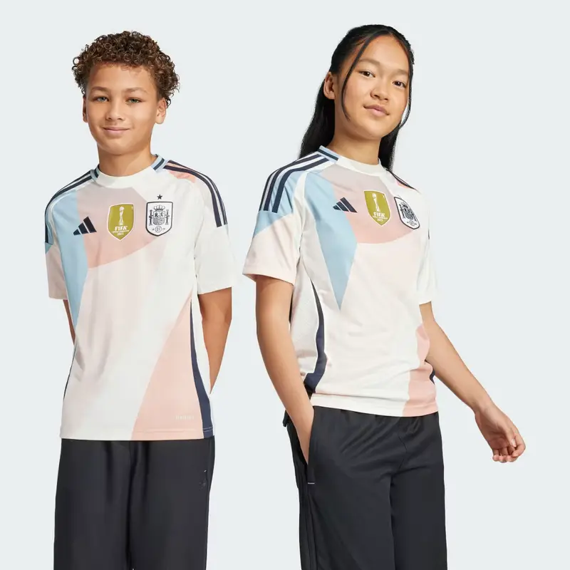Adidas Maglia Away 25 (Women' s Team) Kids Spain Chalk White