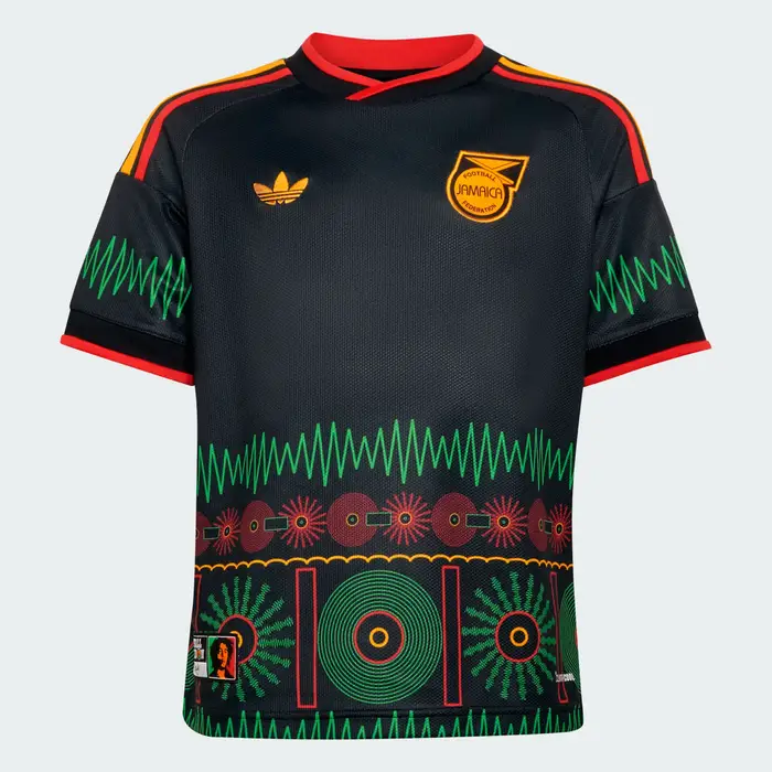 Maglia Away bambini Giamaica 26 x Bob Marley Black
