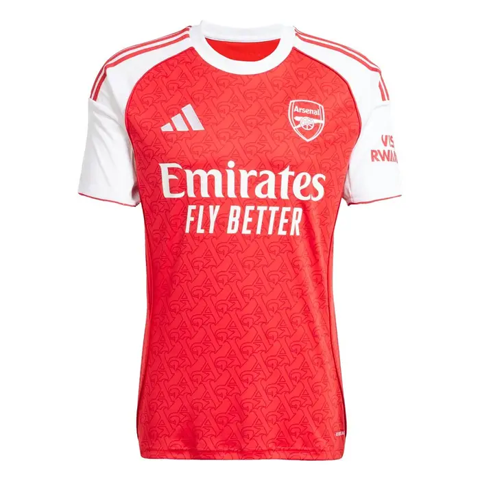 Maglia Maniche Corte Arsenal Fc Home 25 26 Rosso Bianco Uomo
