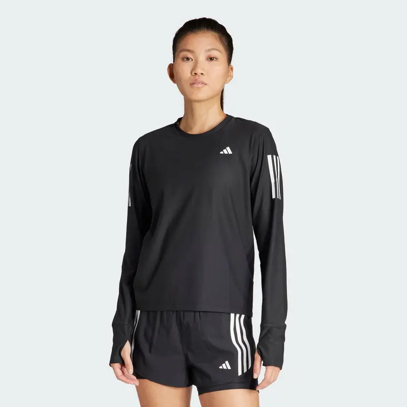 Maglia Own the Run Long Sleeve | Adidas Nero