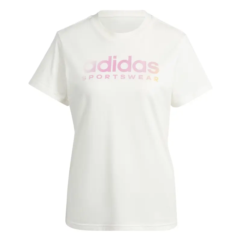 Adidas Maglietta da donna Linear Blanc