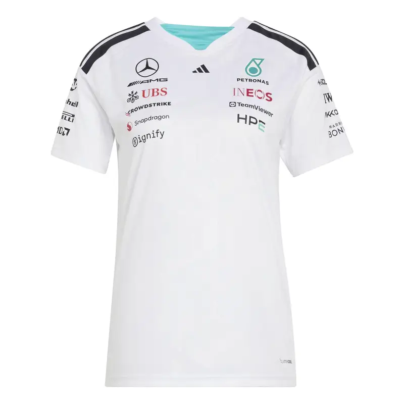 Adidas Maglietta donna Mercedes AMG Petronas Formula 1 Team Driver Blanc