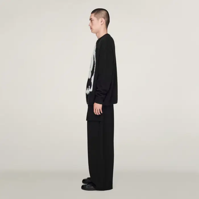 Adidas MAGLIONE Y-3 CHITO CON GRAFICA Black