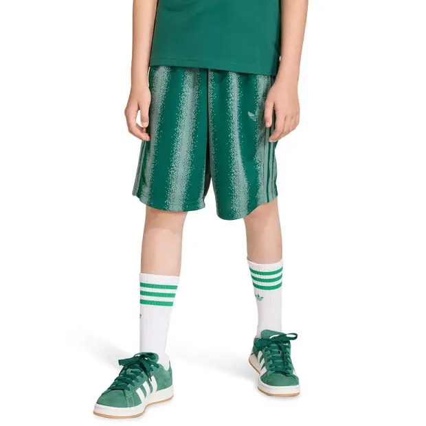 Adidas Minecraft Oversized Knee Length Shorts Bambini - Pantaloncini Verde - Mesh Green
