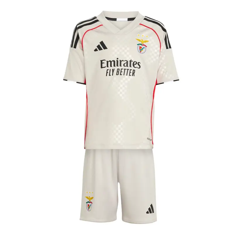 Adidas Mini kit da esterno per bambini Benfica Lisbona 2025/26 Blanc