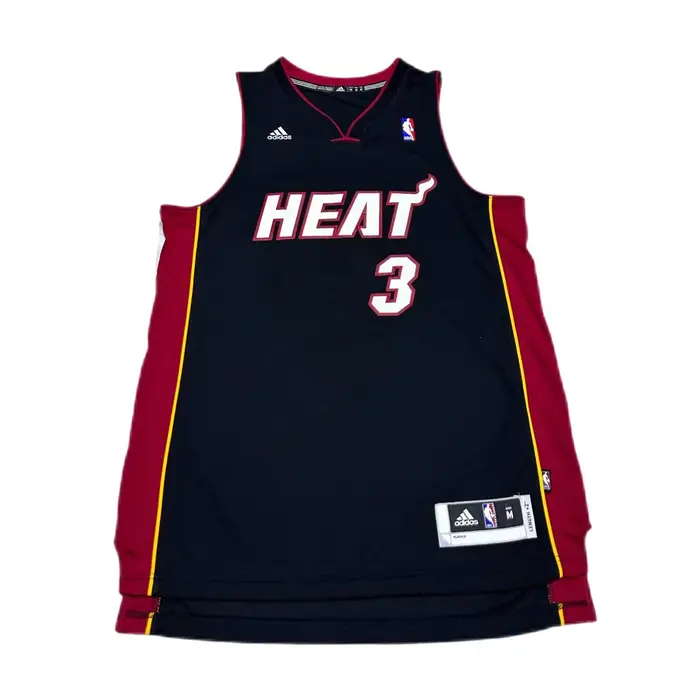 NBA Swingman Wade Heat 3 Edizione Fan Pullover Scollo a V Semplice Canotta da Basket Senza Maniche Unisex jersey 7912A-314-K9549 L