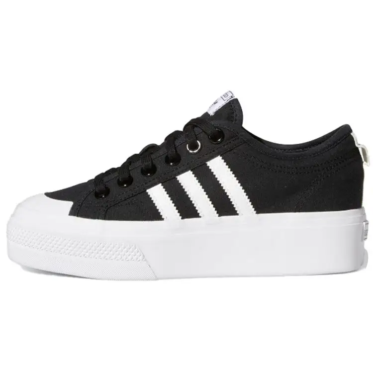 Adidas Nizza Platform Nero Donna Sneakers Core-Nero Footwear-Bianco FV5321