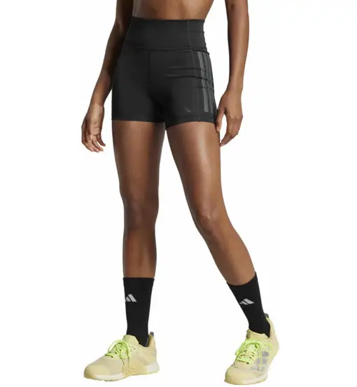 adidas Optime 3 Stripes 1/4 W - pantaloni fitness - donna Black