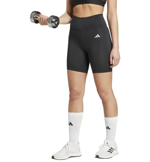 adidas Optime Essentials Stash Pocket 7inch W - pantaloni fitness - donna Black