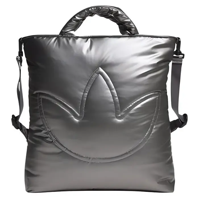 Adidas Originals Borsa a Spalla Crossbody con Zip Moda Sportiva Lucida Unisex Borsa Argento Grigio JW1714 Gray
