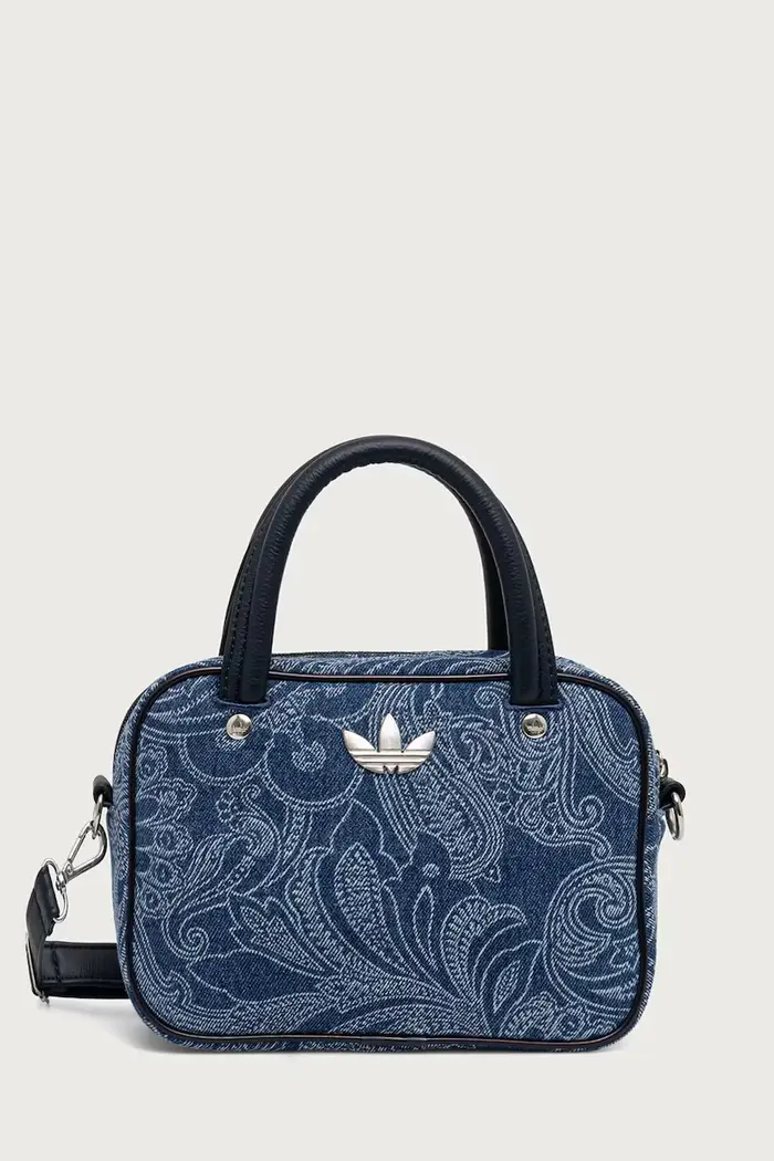 adidas Originals borsa a tracollo da donna in jeans Liberty London Square Bag Blu