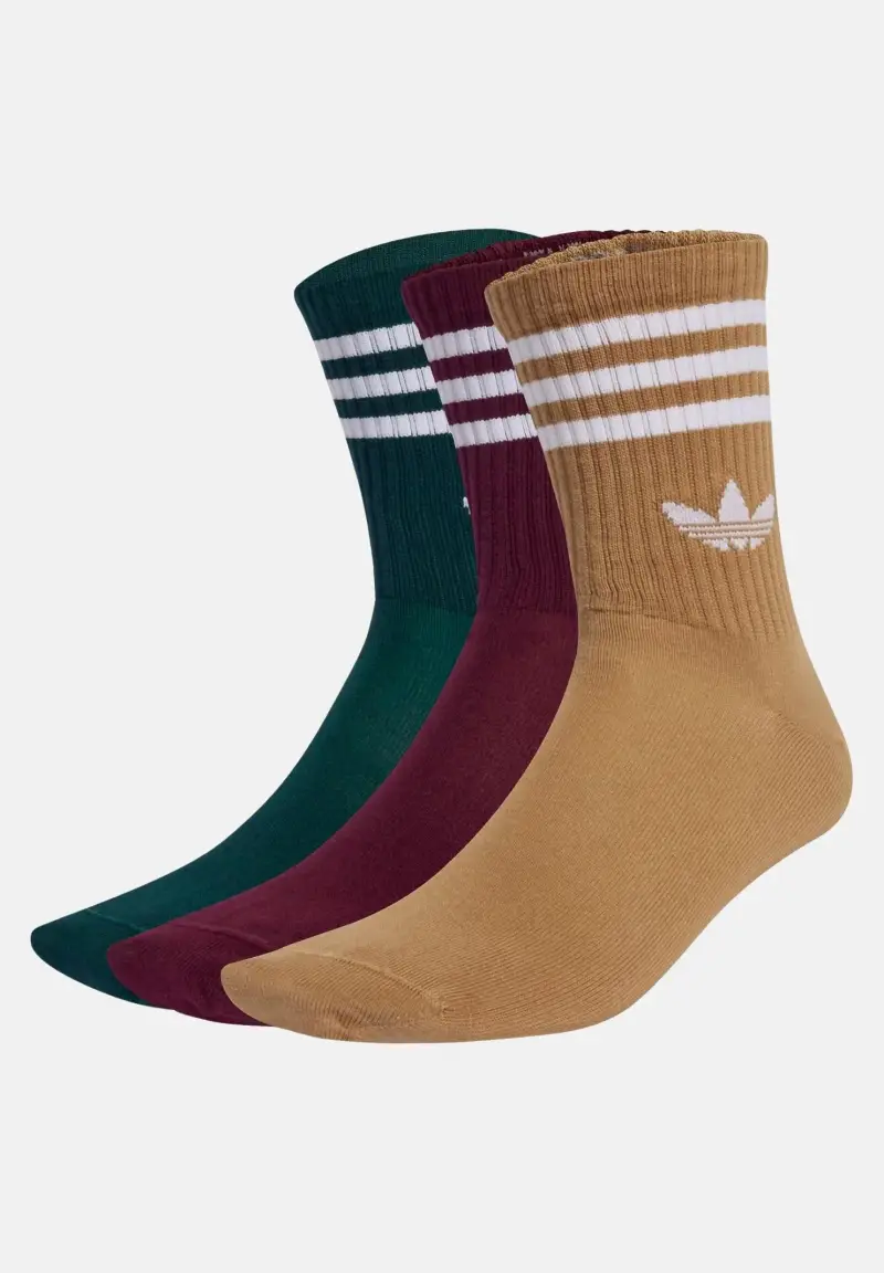 adidas Originals Calzini (3 paia) 3-Stripes Crew multicolore per uomo e donna