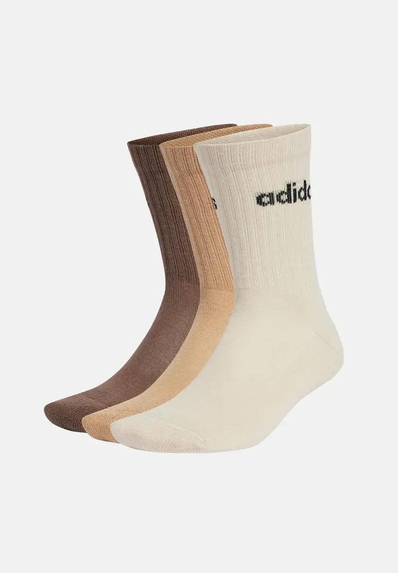 adidas Originals Calzini Linear Cushioned (3 paia) nei toni del marrone per uomo e donna