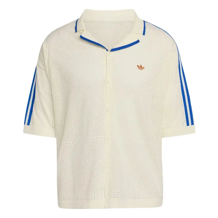 Originals Camicia Sportiva a Maniche Corte in Cotone Knitted Resort Vestibilità Larga Uomo camicie KX1223 L