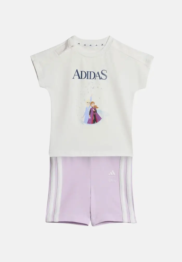 Completino ADIDAS DISNEY FROZEN bianco e rosa da neonato