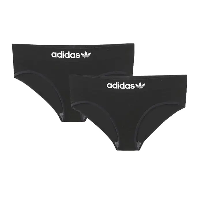 Originals Copertura Totale Elastico Confortevole Autunno Sottile Antibatterico Triangolo Intimo Confezione da 2 Intimo Donna Nero 4A4P67-908 S