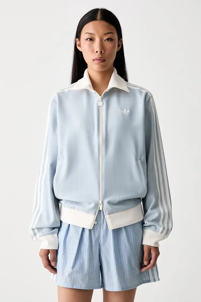 adidas Originals felpa con cerniera da donna Blu