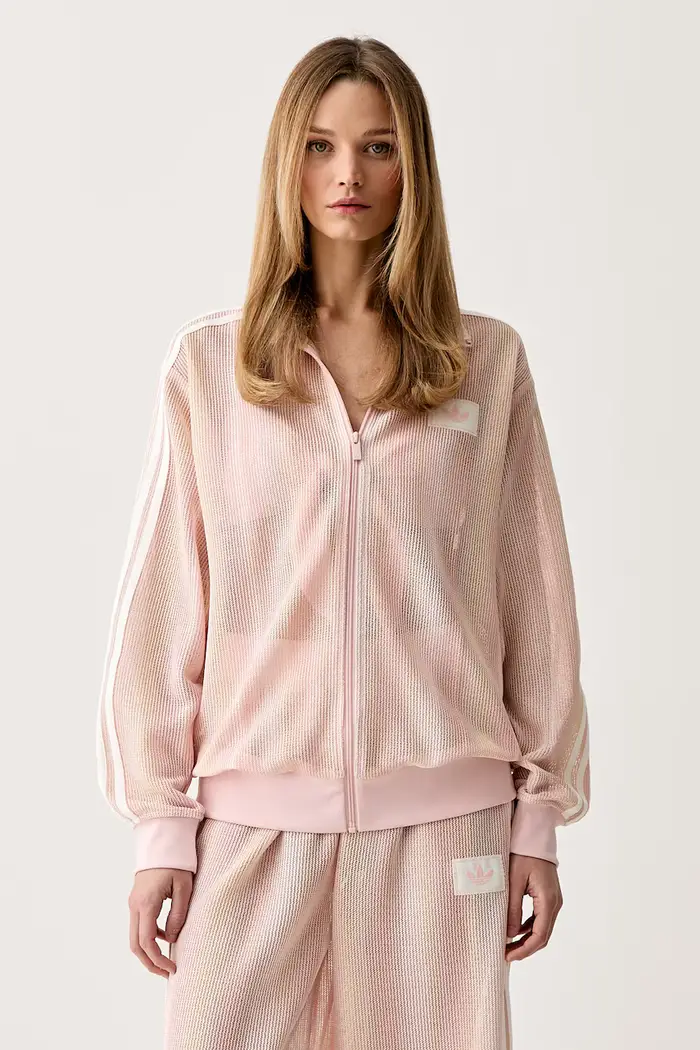 adidas Originals felpa con cerniera da donna Rosa