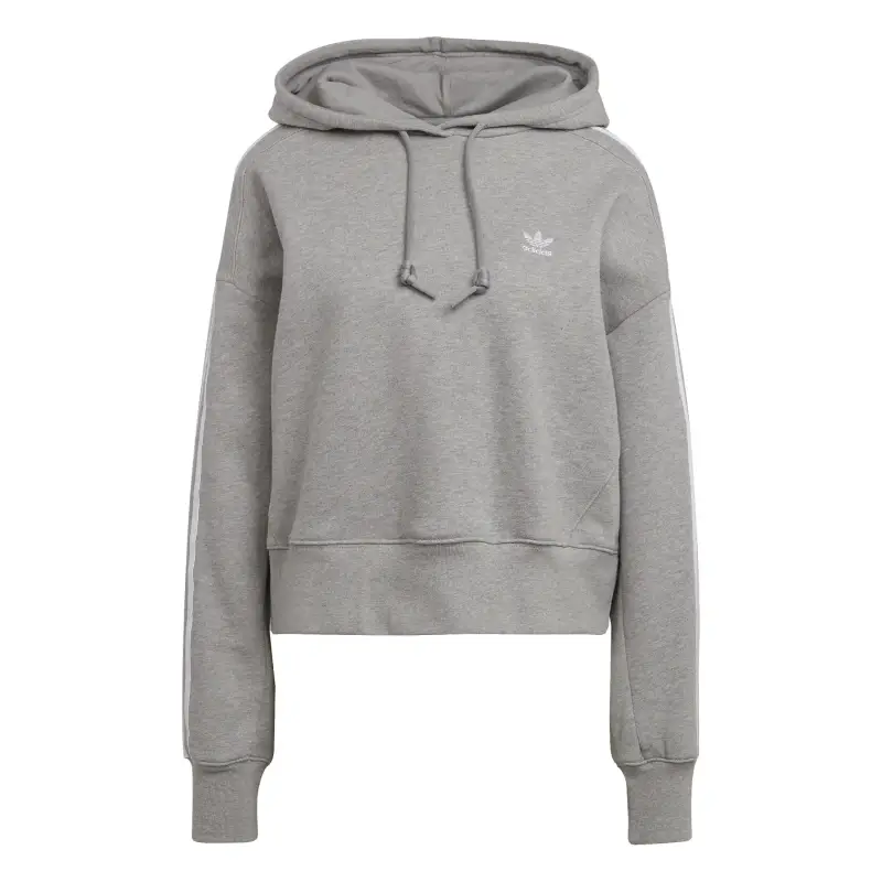 adidas Originals Felpa da donna con cappuccio adidas Classics Crop Gris