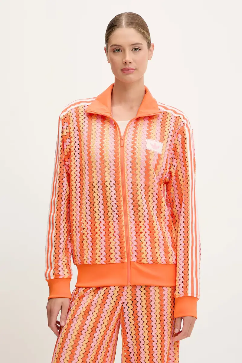 adidas Originals felpa Firebird donna colore arancione KC0748