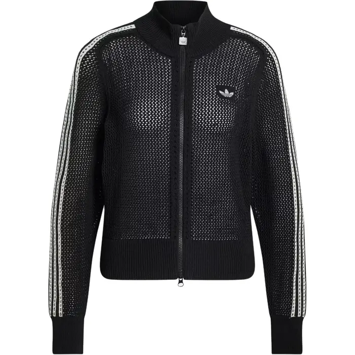 Originals Felpa Lavorata a Maglia Firebird Track Comfort Delicata sulla Pelle Vestibilità Slim Collo Alto Zip Felpa Lavorata a Maglia Donna top KC6497 M
