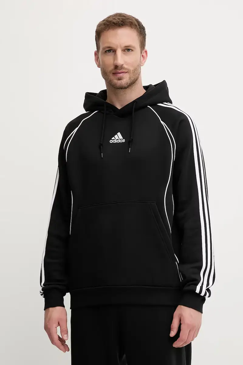 adidas Originals felpa Teamgeist uomo colore nero con cappuccio con applicazione JY6394