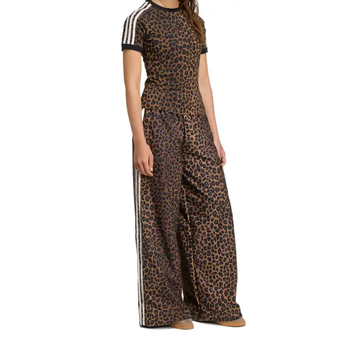 Originals Firebird Tuta Oversize Moda Stampa Leopardo Pantaloni Casual Donna Bottoms JW7302 2XS