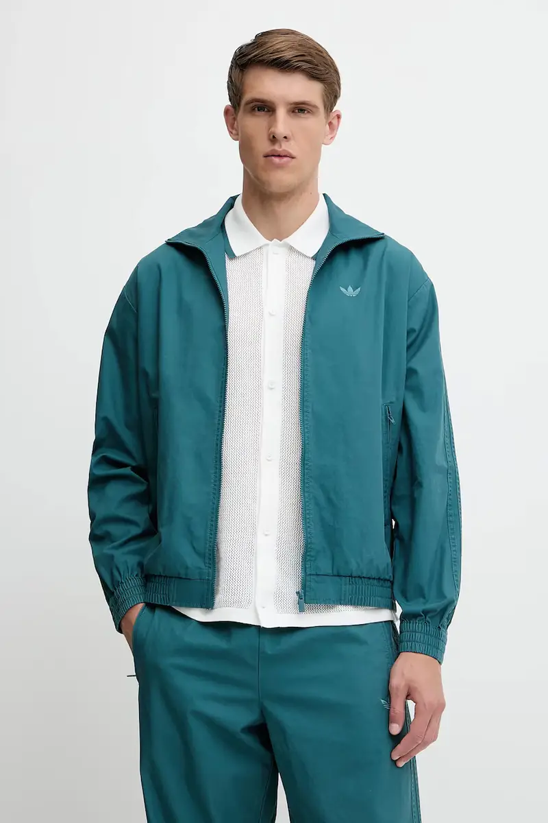 adidas Originals giacca Firebird Jacket uomo colore turchese KC0684