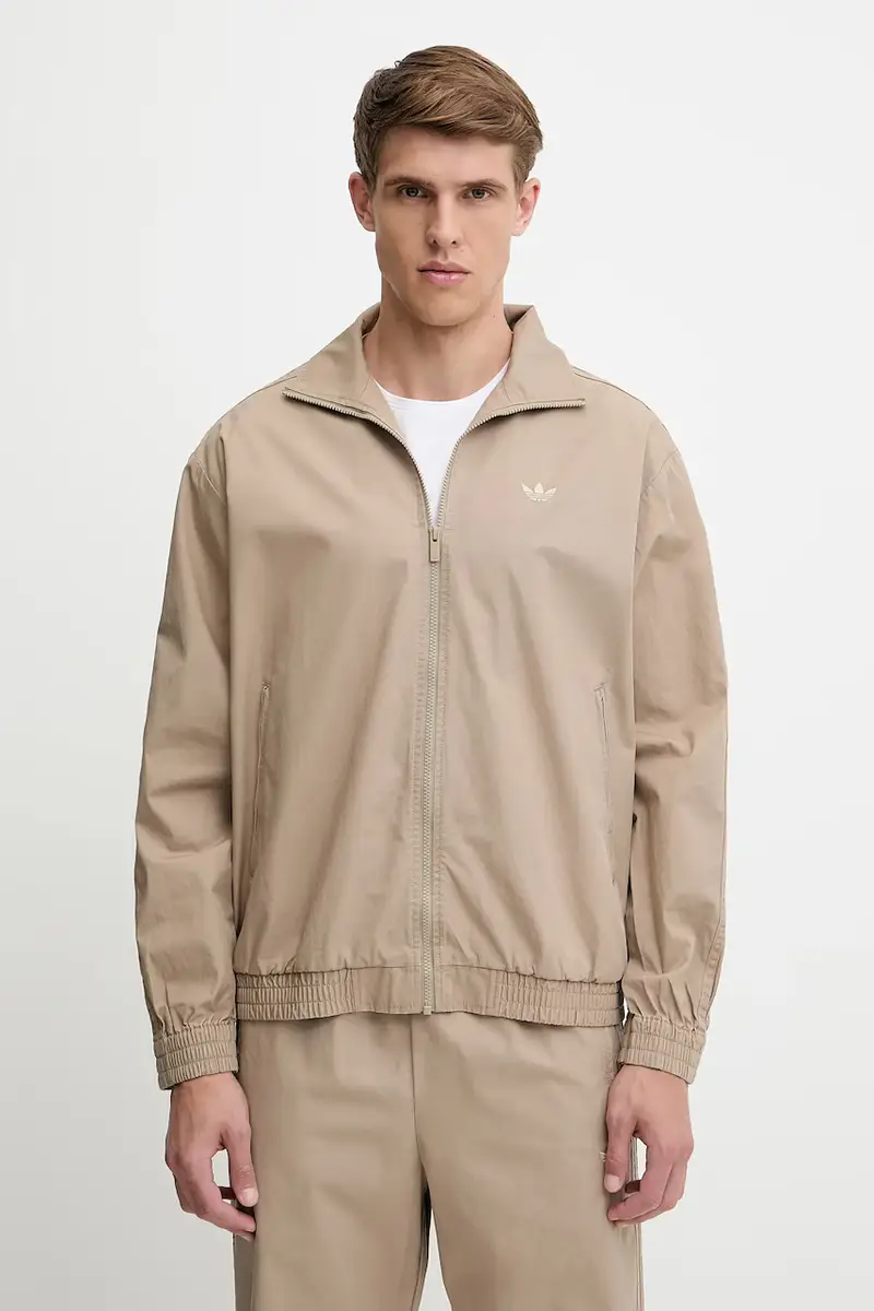 adidas Originals giacca in cotone Firebird Jacket uomo colore beige KC0685