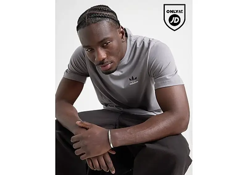 adidas Originals Maglia Multi Colour Contrast Logo, Grigio